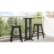Tavolo da bar Nero 55 x 55 x 107 cm Polietilene 42006608