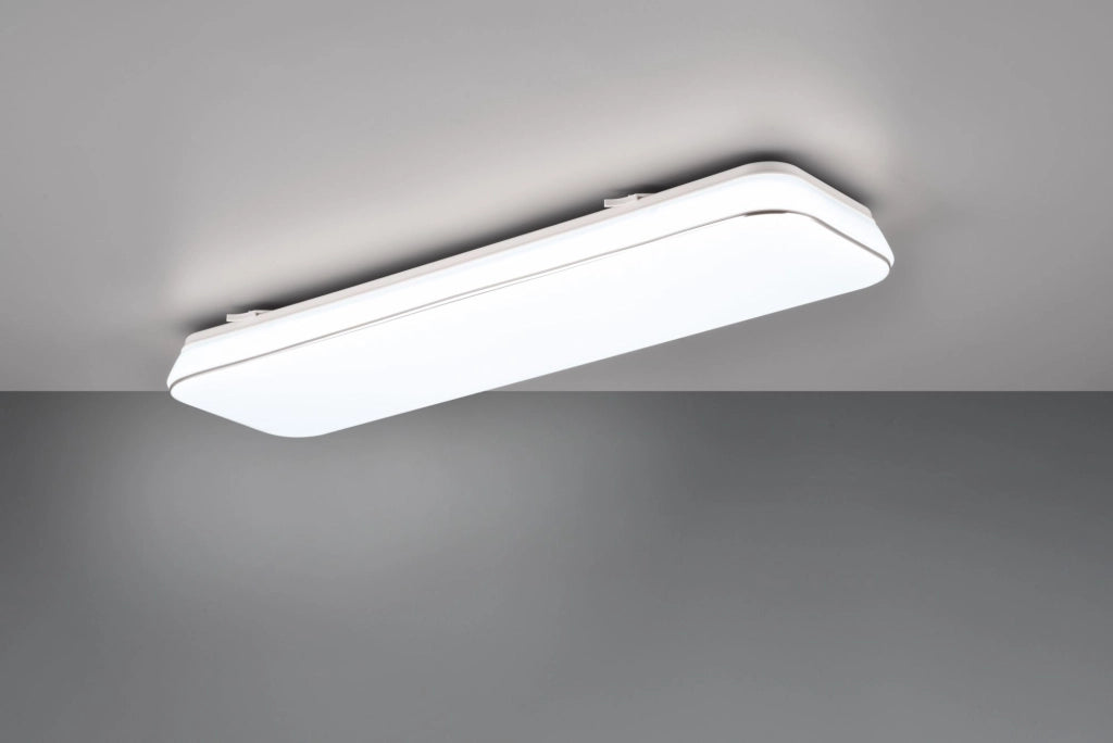 BLANCA PLAFONIERA LED 28W 3400lm, 4000K RETTANGOLARE DIMMERABILE CON INTERRUTTORE 60CM X 17CM