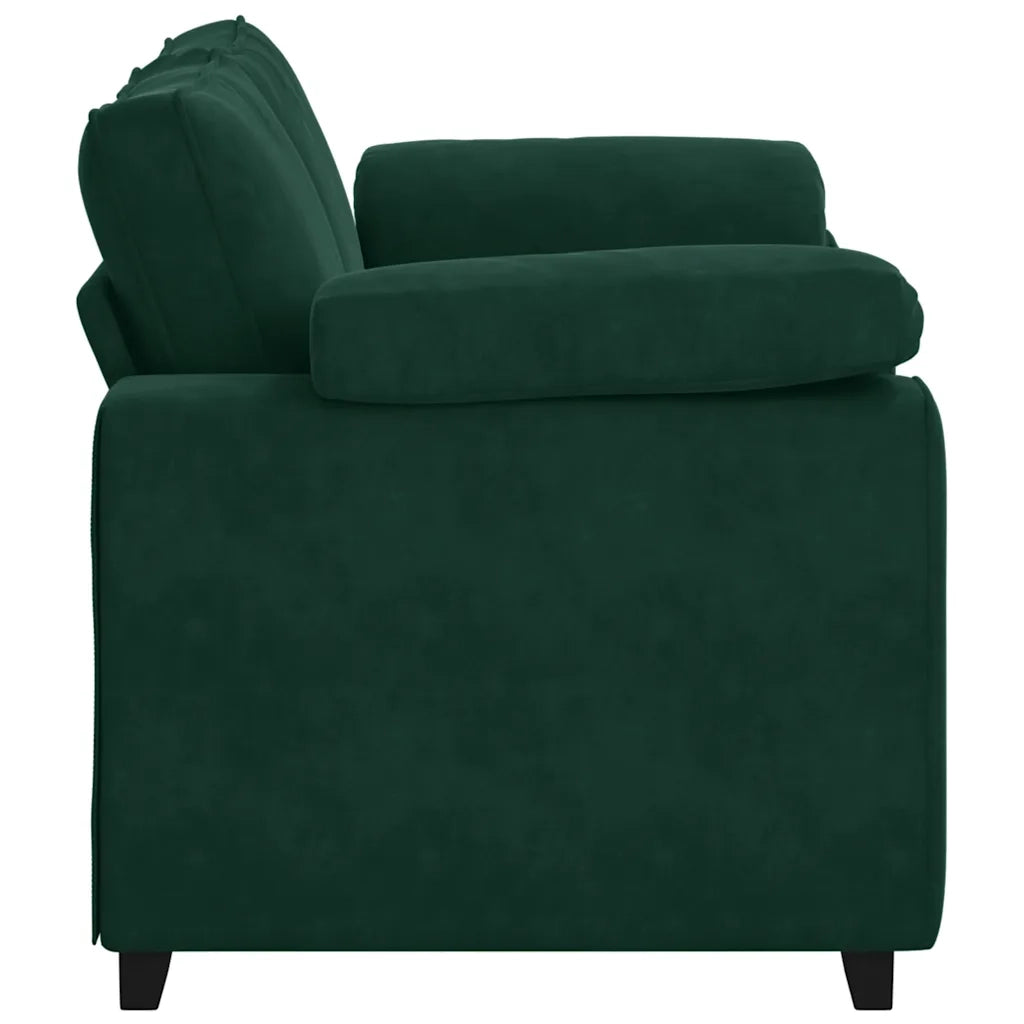 Divano Divanetto-Sofa Verde Scuro 120 cm Velluto