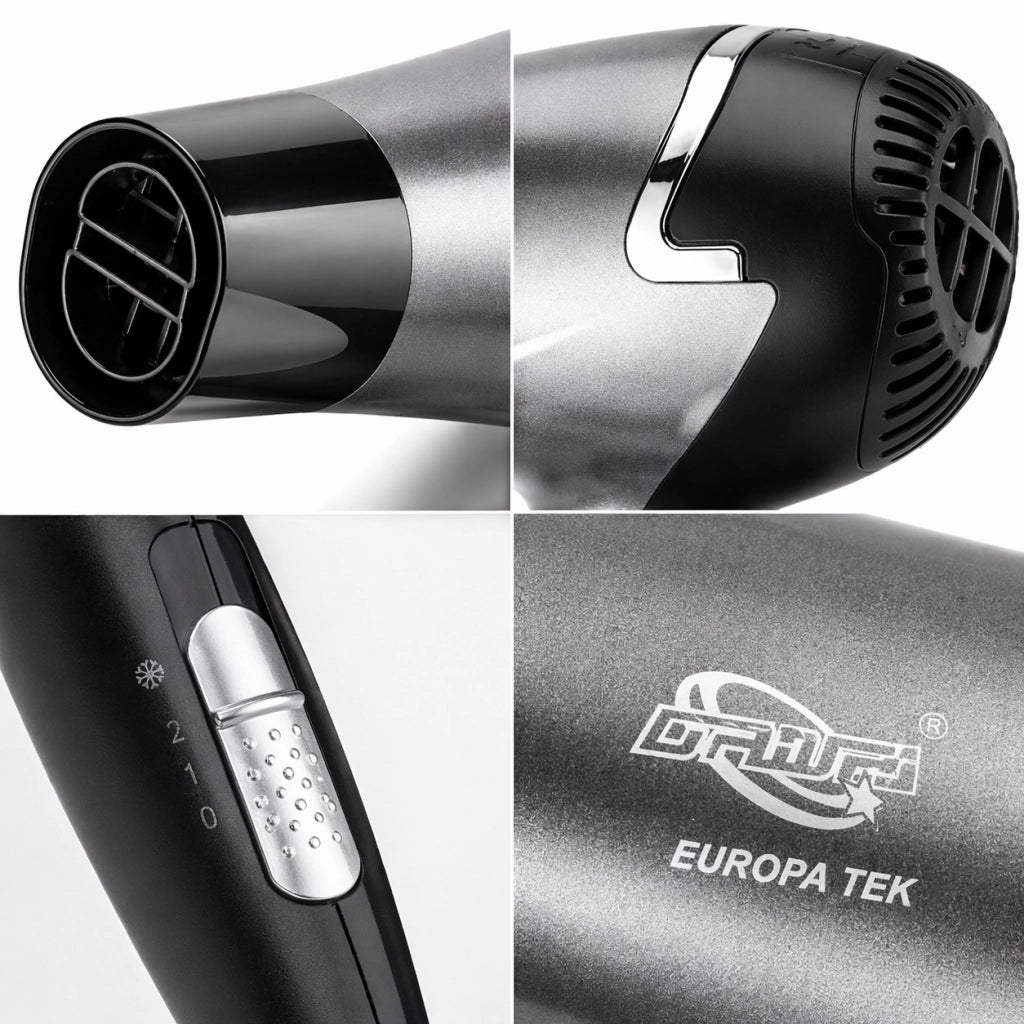 ASCIUGACAPELLI PHON PROFESSIONALE 2800W CAPELLI ARIA CALDA FREDDO SK-3506