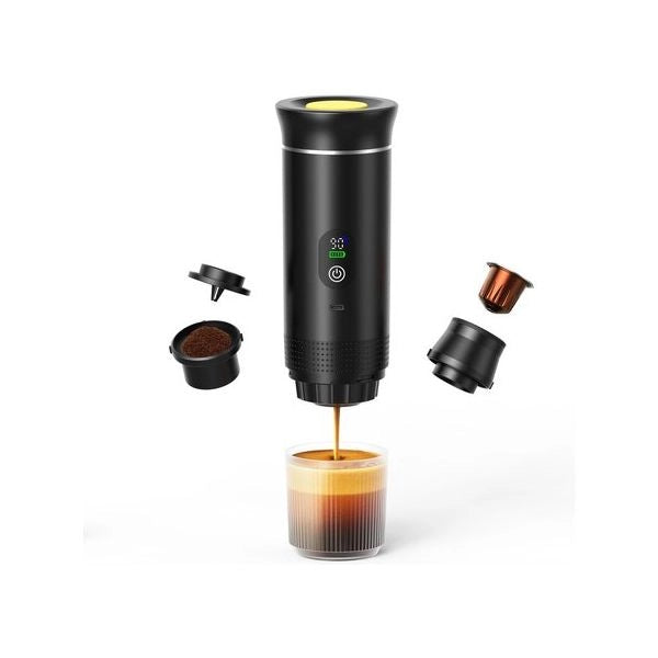 Macchina caffè melchioni 118320019 caffe go 3in1 (ricaricabile) black