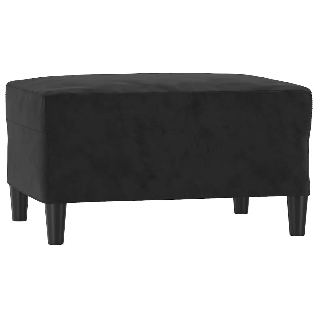Set di Divani 4 pz con Cuscini Nero in Velluto 3202205