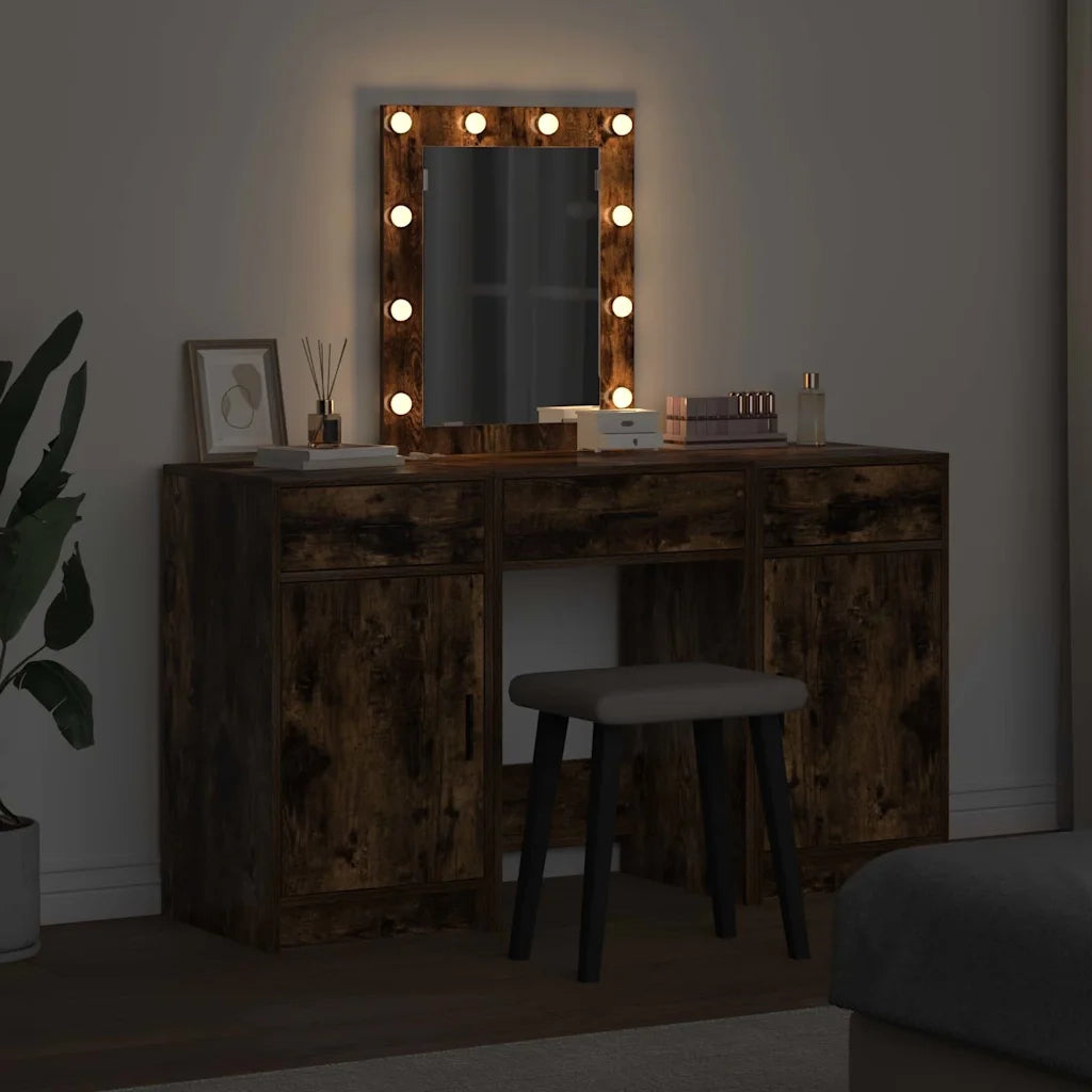 Toeletta | Tavolo da Trucco Marrone 50 x 41 x 135 cm Legno multistrato
