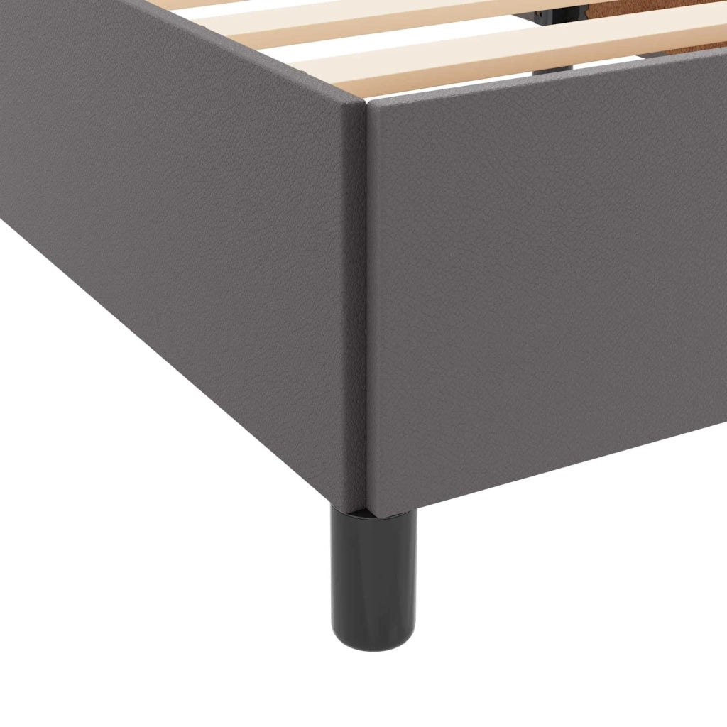 Struttura del letto con materasso Grigio 80 x 200 cm Tessuto 3398972
