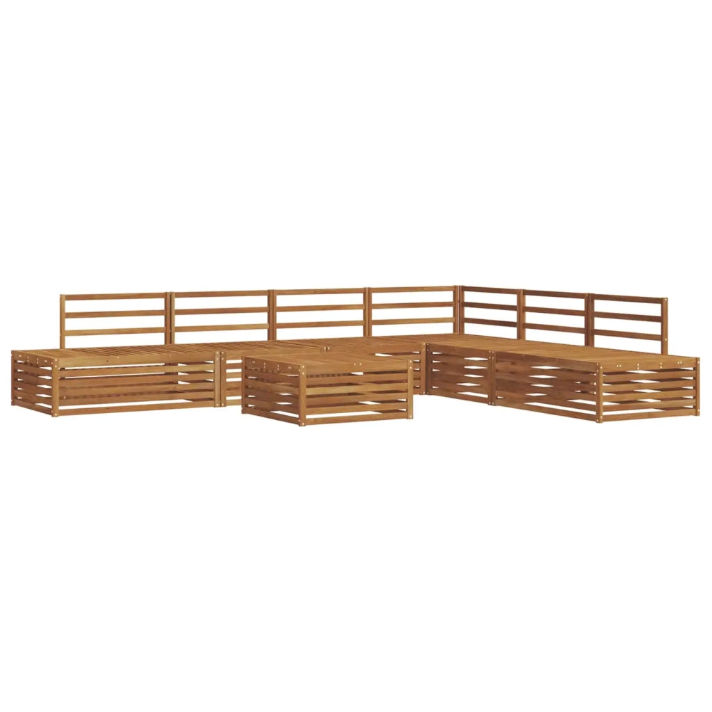 Set di divani da esterno 7 Pezzo Naturale 3374104