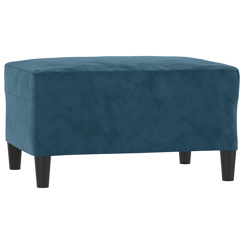 Set di Divani 4 pz con Cuscini Blu in Velluto 3201495