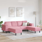 Divano per Soggiorno 3 pcs Rosa 3335125