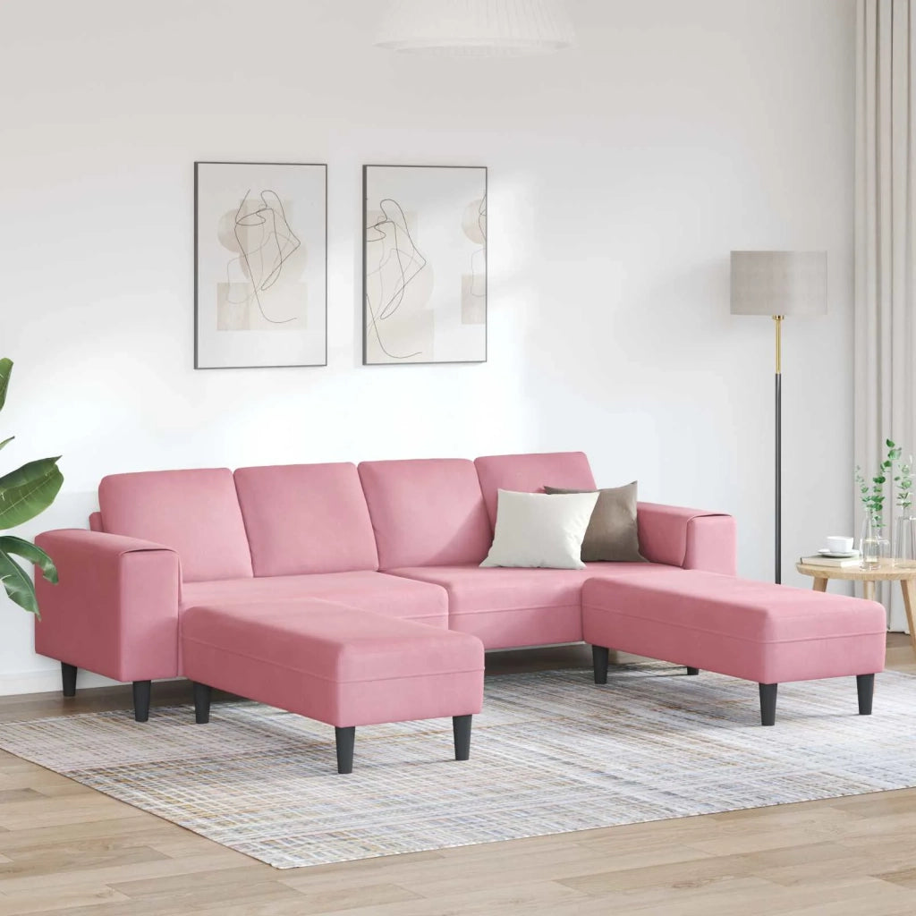 Divano per Soggiorno 3 pcs Rosa 3335125