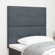 Testiera Grigio scuro 80 cm Velluto 3337790