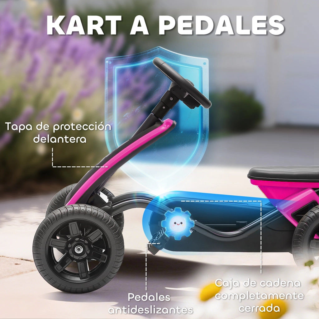 Portagiochi con Ruote per Bambini 2-5 Anni ¨C Minimal ¨C Rosa Metallo