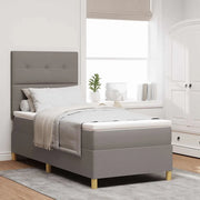 Letto a Sorgente LED con materasso Talpa 90 x 190 cm Tessuto 3343065