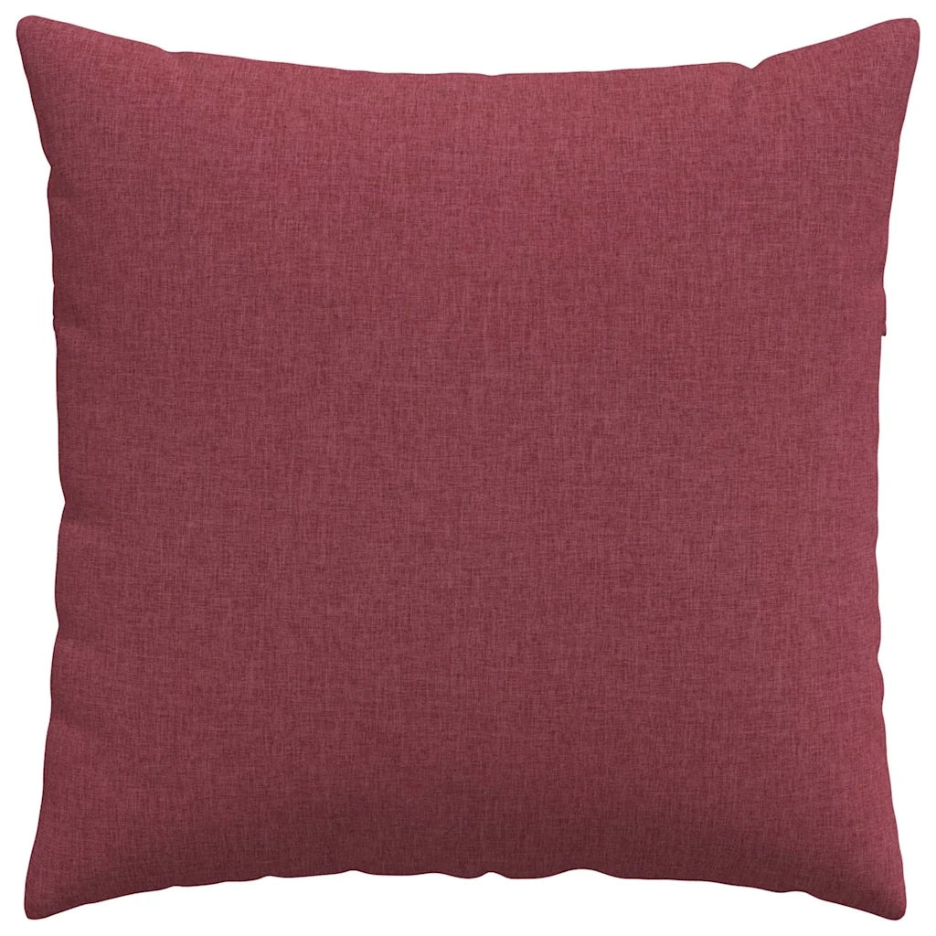 Cuscini da Divano 2 pcs Rosso Vino 60 x 60 cm Tessuto 42014000