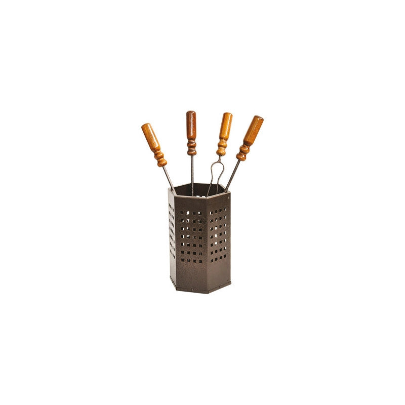 Attrezzature camino set 4 pz – cubo cenere e accessori 669