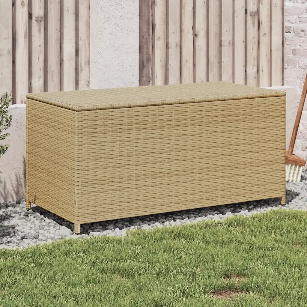 Contenitore da Giardino Beige Misto 190L in Polyrattan CFW7141299