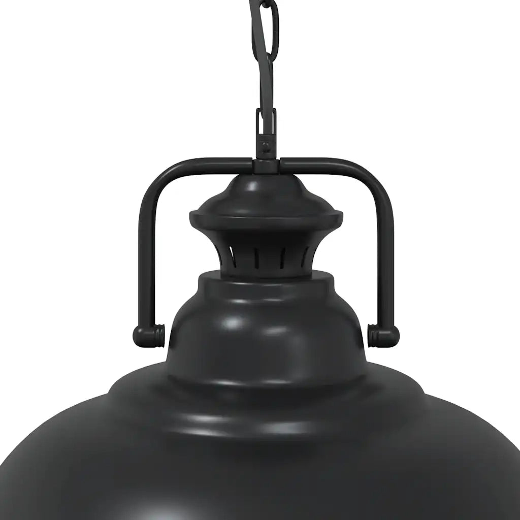 Lampada a Sospensione E27 Nero Ø31 cm in Metallo 4103456