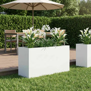 Vaso da giardino Bianco 100 x 30 x 50 cm 8005626