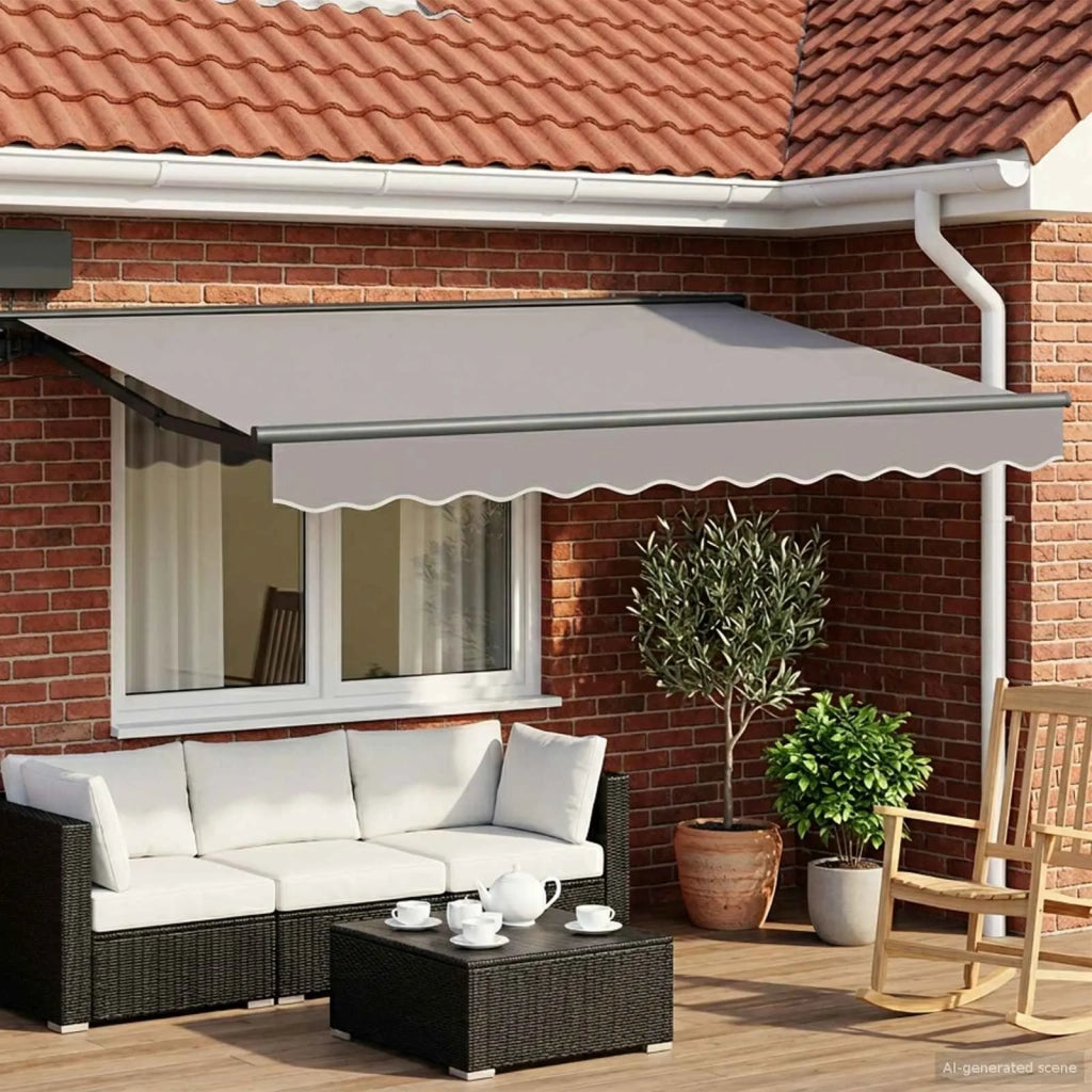 Cornice per Tenda Manuale con LED 3 x 2,5 m 3420815