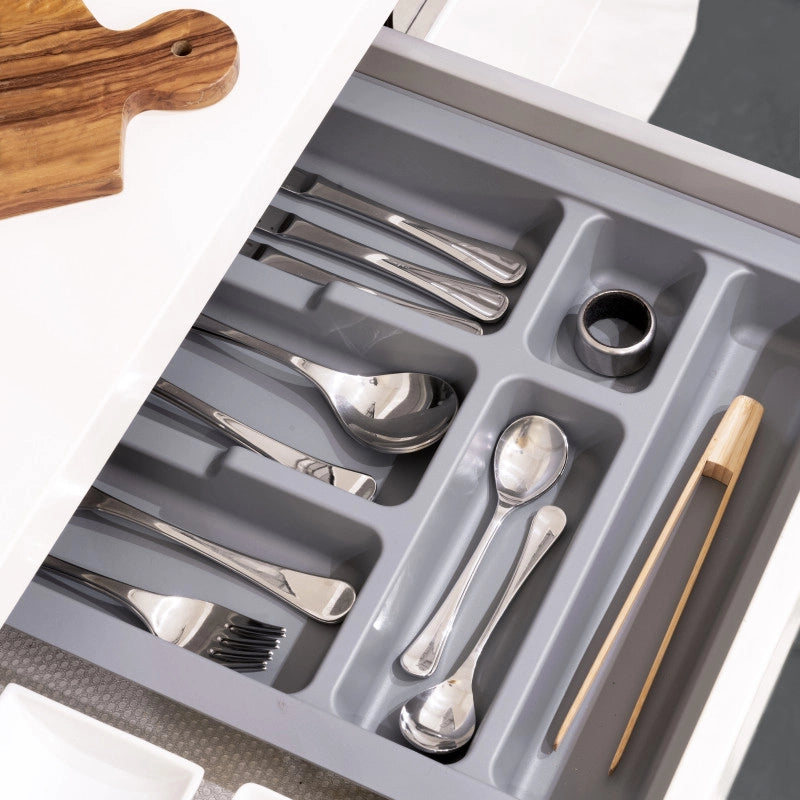 Contenitori per cassetti da cucina Recycle con coperchio anti-odore, Altezza 266, 1x15 lt, Grigio antracite Tecnoplast..