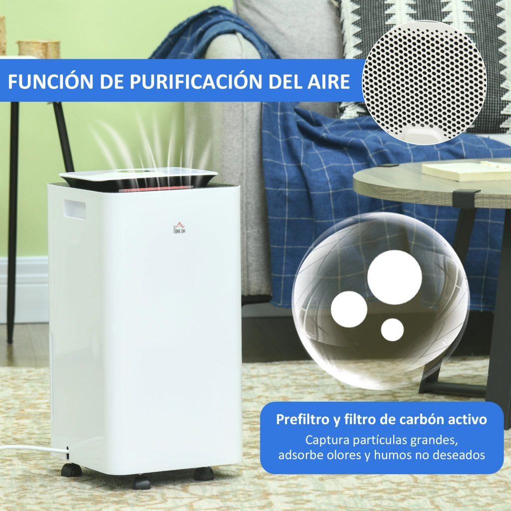 Deumidificatore Elettrico 12L/giorno ¨C Minimal ¨C 25x25x50,5cm Bianco