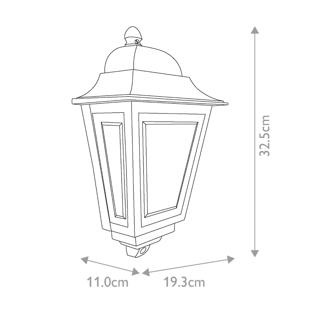 Applique esterna lanterna rossa Elstead DecoLane E27 IP44