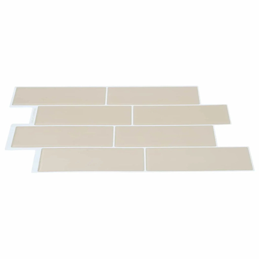 Piastrella subway 50 pcs Beige 29 x 21 cm Poliuretano e PET 42046155