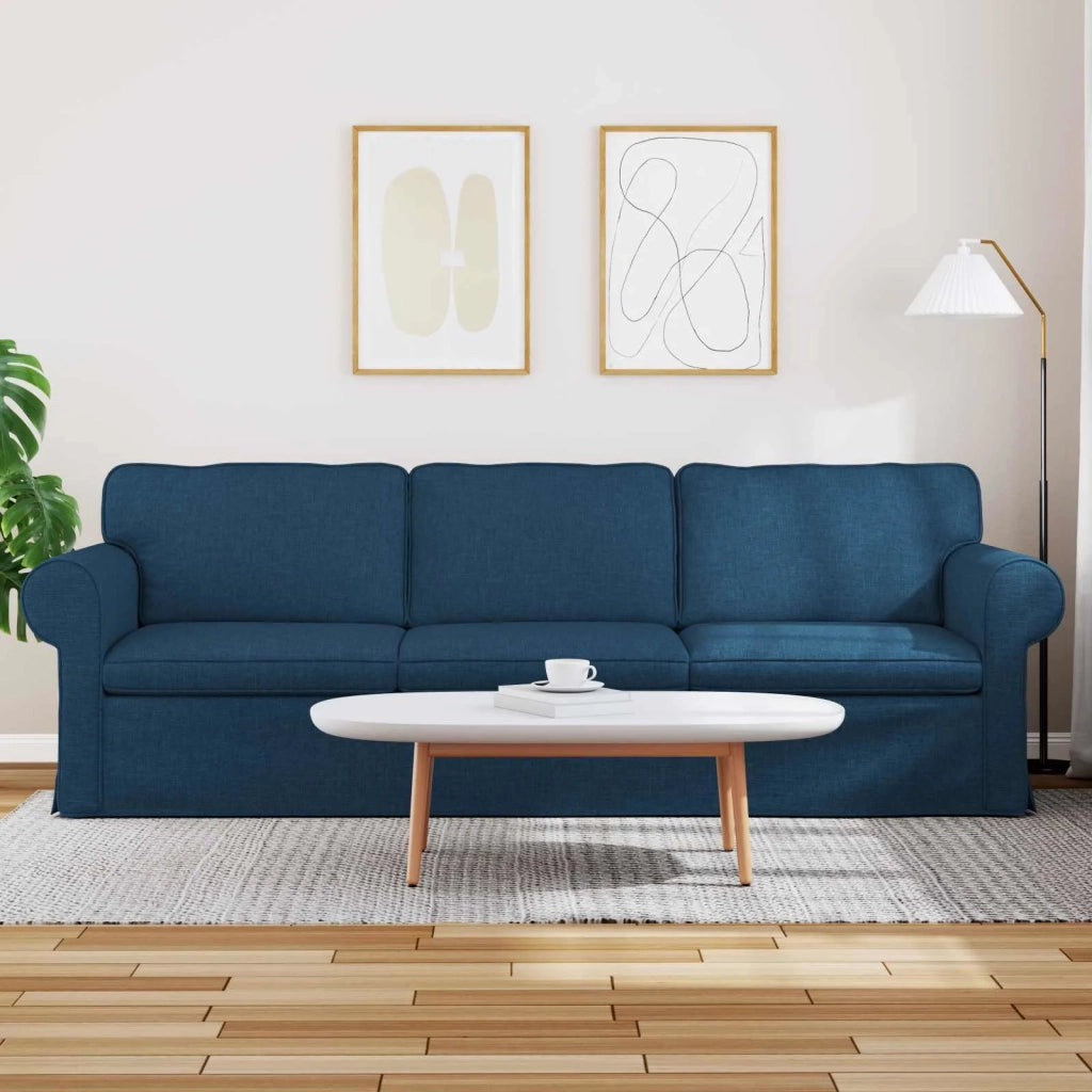 Divano Blu 245 x 82 x 80 cm Tessuto 42024326