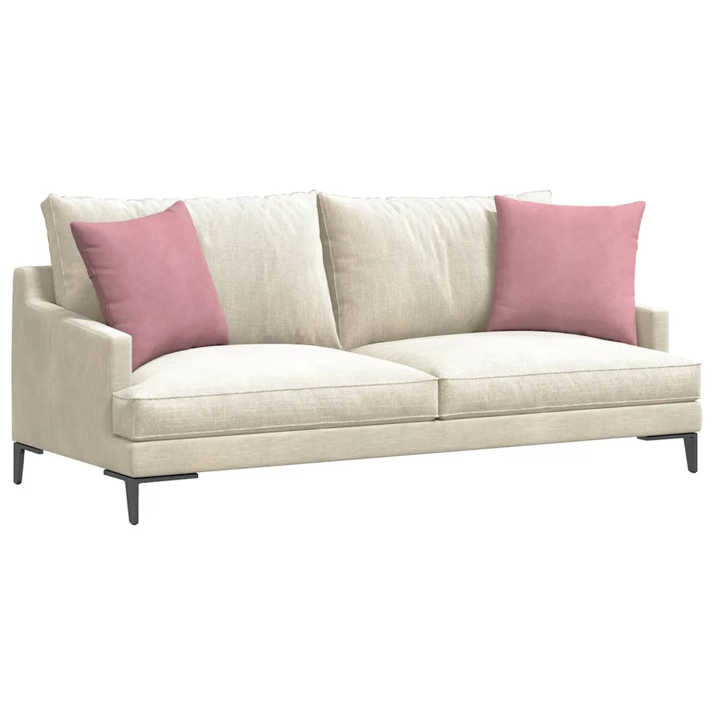 Cuscini da Divano 2 pz | Cuscini per sedie Rosa 45 x 45 cm Tessuto in Cords