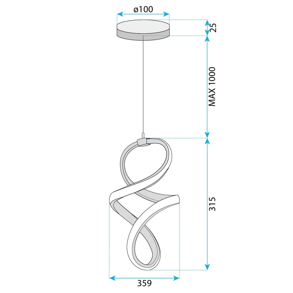 Lampada A Sospensione Led G074-1cp Gold