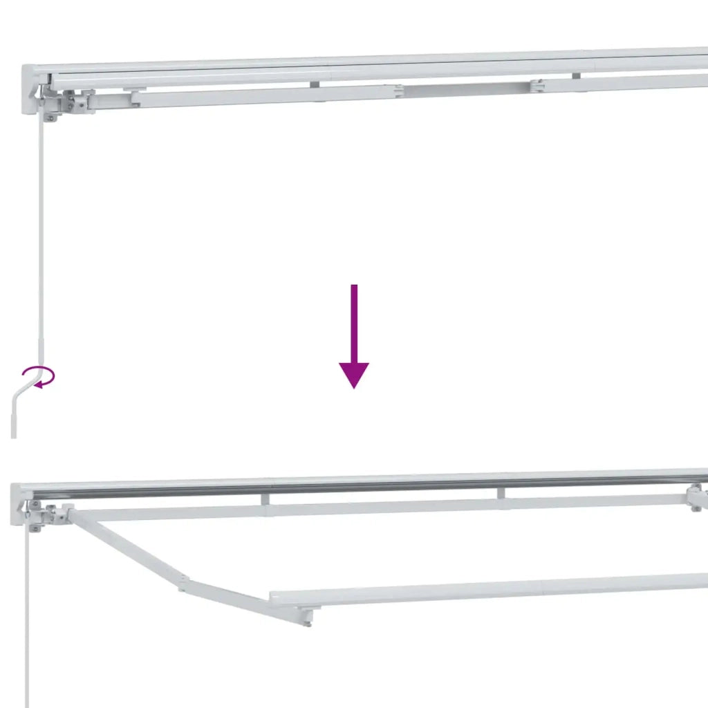 Tenda retrattile manuale Arancione, Nero e Giallo 4,5 × 3 m 3420291