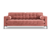 Cosmopolitan Design - Divano "Bali" 4 posti in velluto rosa 