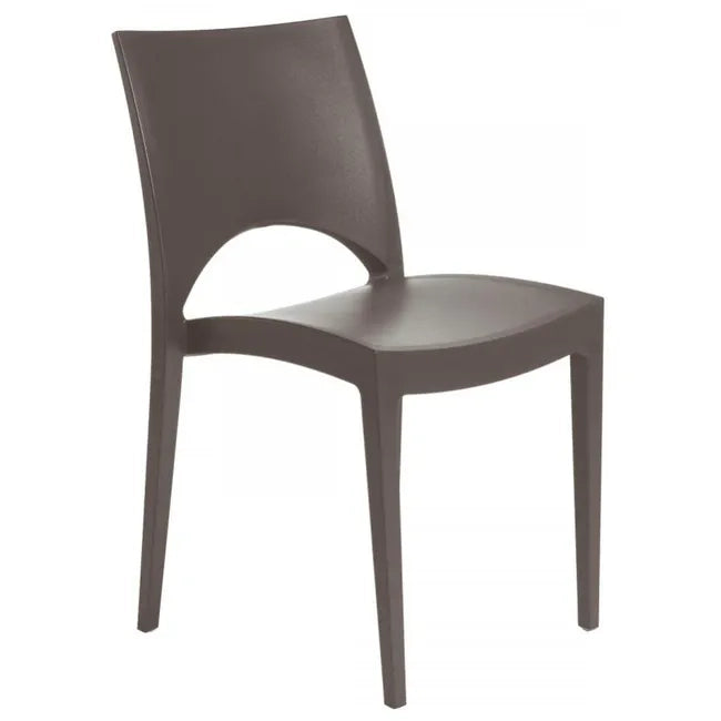 Sedia in polipropilene Paris Paris colore Moka
