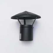 Terminale nero pellet tipo cinese da 100mm attacco maschio