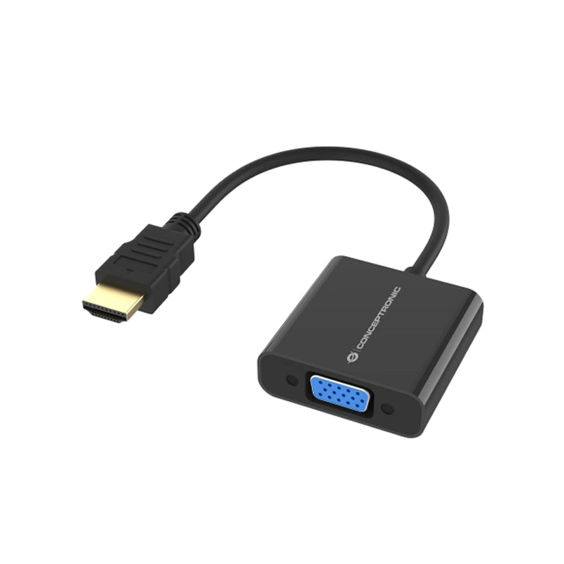 CONCEPTRONIC ABBY20B - ADATTATORE HDMI (M) / VGA (F) - RISOLUZIONE FINO A 1080P 60HZ