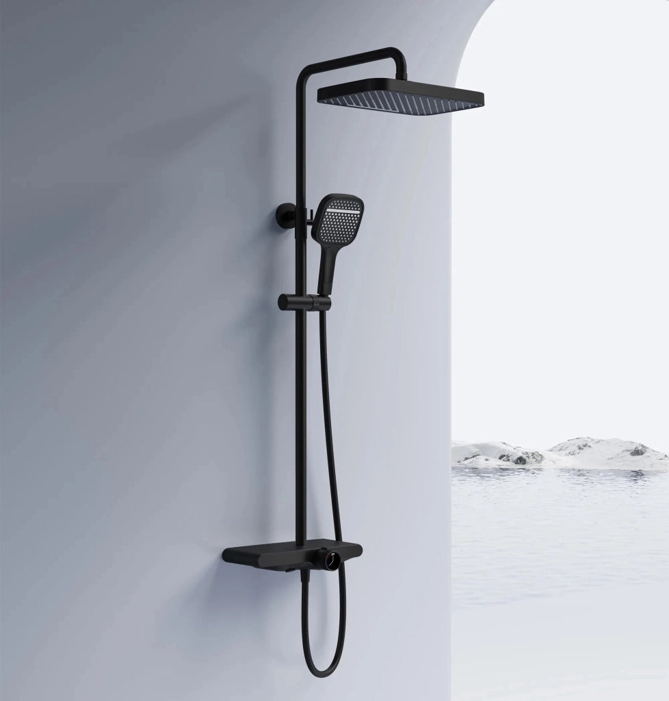 Set Doccia Rea Bari Black