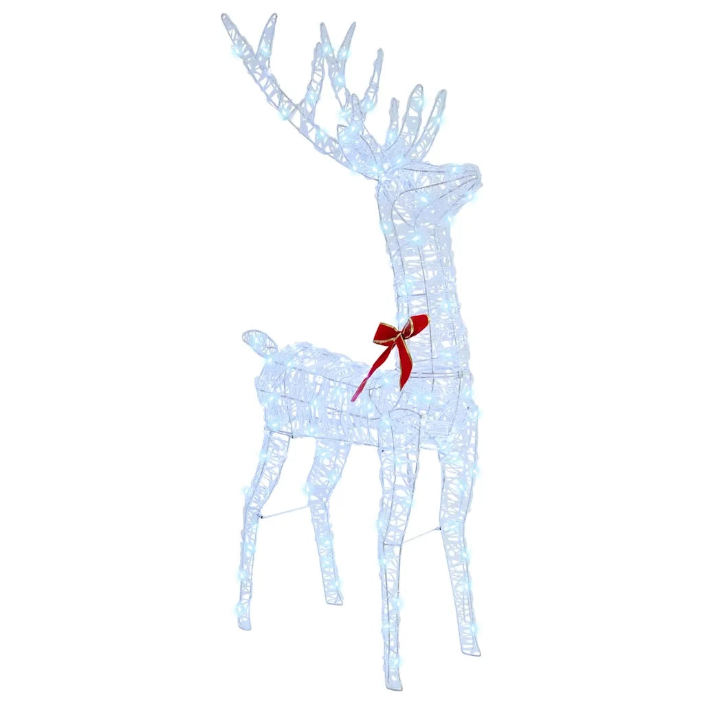 Slitta trainata da renna Bianco freddo 70 x 26 x 130 cm 42019076