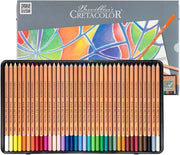 Set di pastelli d'arte - 36 pezzi ordinati in astuccio metallico
