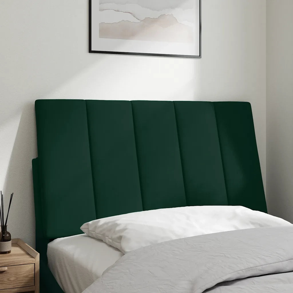 Cuscino Testiera Hanko Verde Scuro 80 cm in Velluto 374646