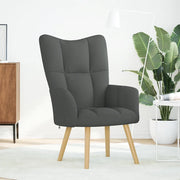 Poltrona | Sedia Relax Grigio Scuro in Tessuto