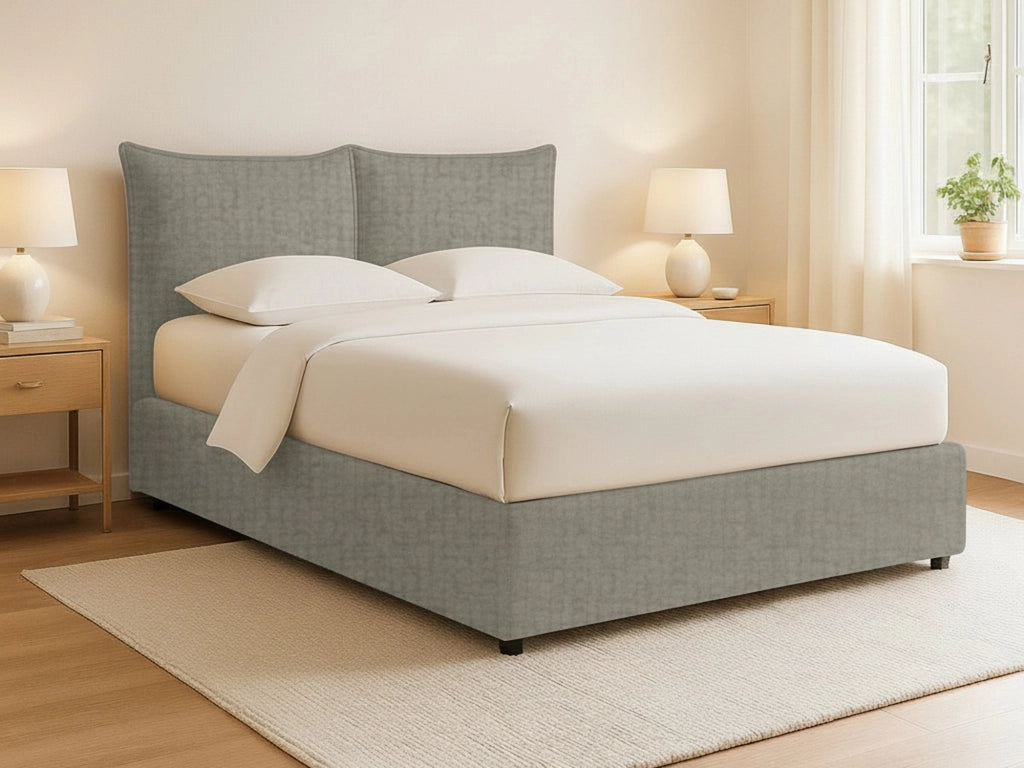 Penzance, Letto Piazza e Mezza Sfoderabile Made in Italy, Grigio
