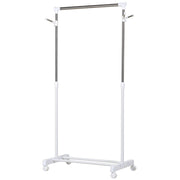 Armadio Portatile con Appendiabiti e Ripiani ¨C Minimal ¨C Bianco 68.5x42x87-145 cm