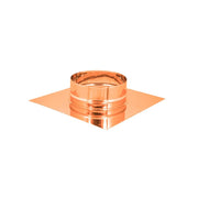 Base forata rame da 35x35cm a innesto m tondo variabile, diametro 150mm