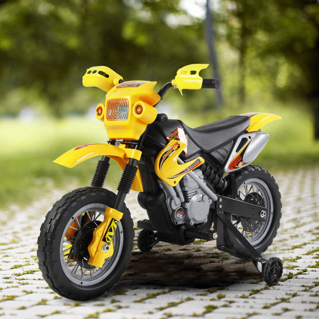 Moto Elettrica per Bambini ¨C Minimal ¨C Giallo 102x53x66cm