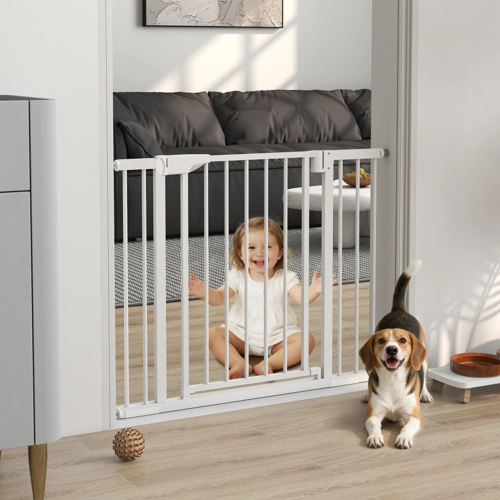 Barriera di Sicurezza per Bambini e Cani ¨C Minimal ¨C 76-102 cm Bianco