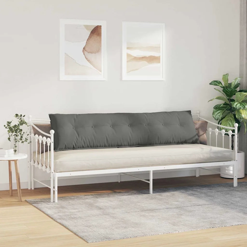 Cuscino per Schiena | Cuscino dorsale Grigio scuro 200 x 50 cm
