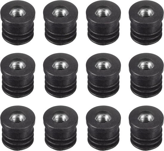 Inserzioni per tubi circolari M6 - 16mm - 12 pezzi