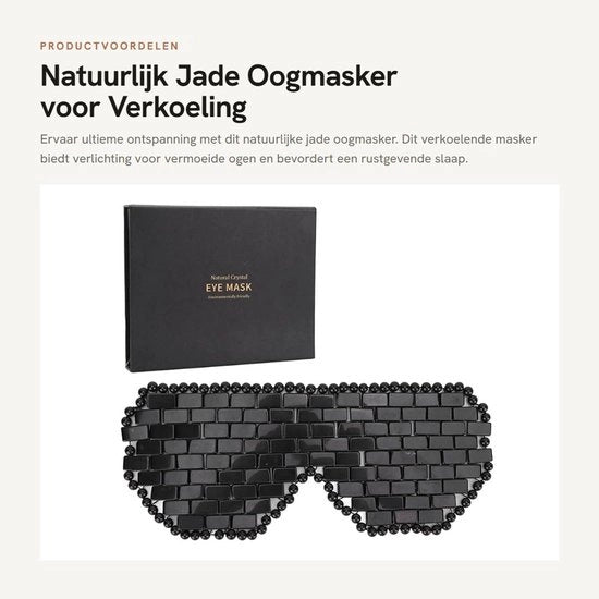 Oogmasker rinfrescante per la cura degli occhi - Jade - Relaxante - Utilizzo caldo/freddo