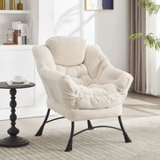 Poltrona Relax con Poggiapiedi e Braccioli ¨C Xylo ¨C Bianco, Imbottita