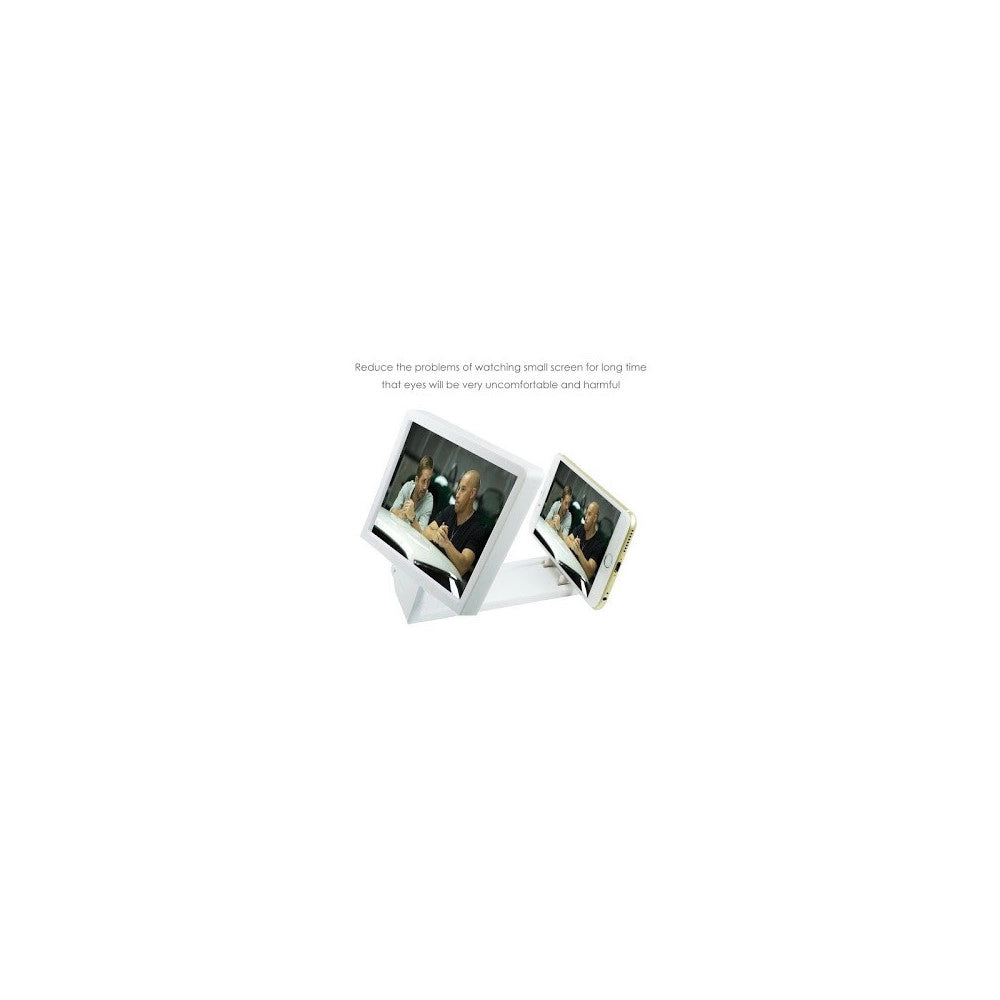 Trade Shop - Telefono Cellulare Schermo 3d Amplificatore Lente D'ingrandimento Supporto -
