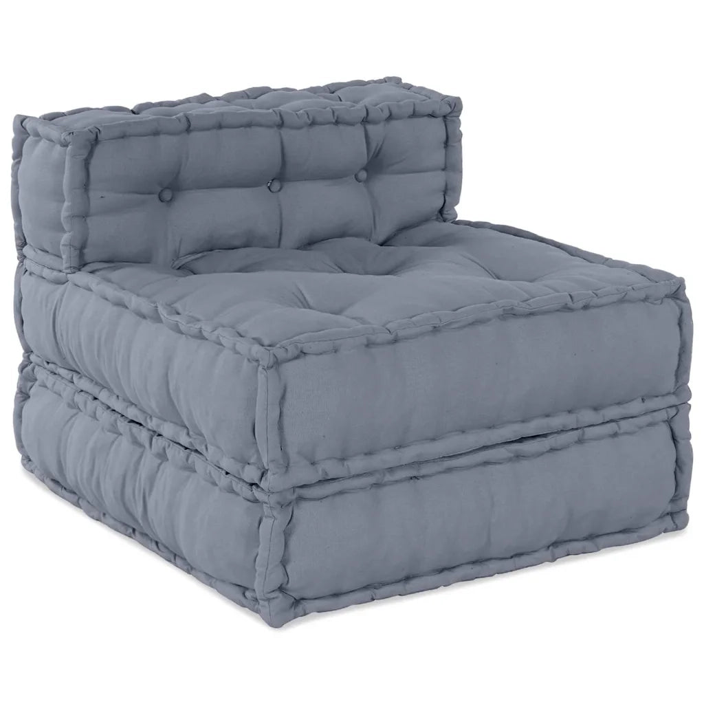 Unità di Divano Modulare 4 pcs Grigio Tessuto 3315094