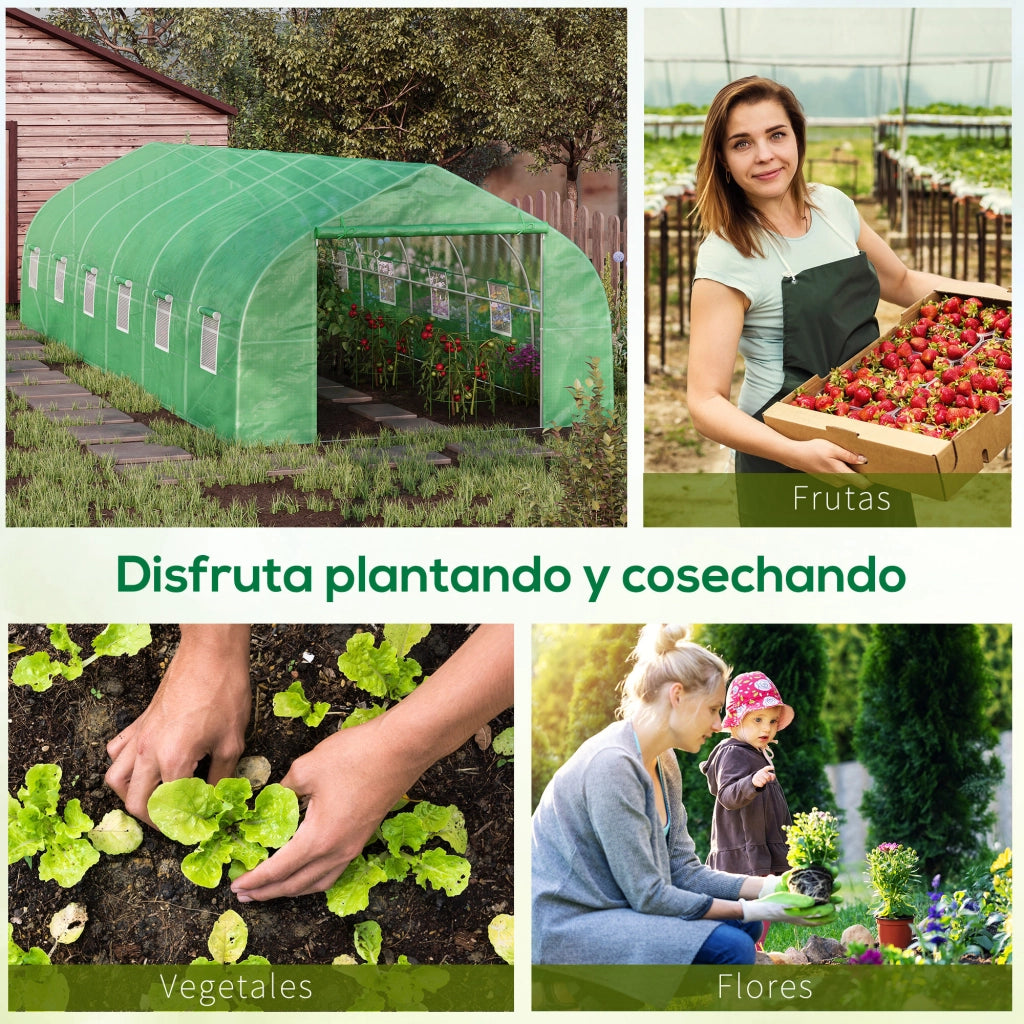 Serra da Giardino Tunnel ¨C Minimal ¨C Verde 8x3x2 m